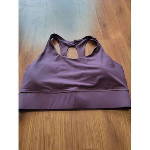 Rae Mode Women's Purple Racerback Cutout Sports Bra Size Large‎